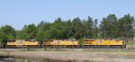 UP 7937, UP 7819, and UP 5169 lead CSX train S614 towards the yard